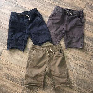 Tilly’s Boys Shorts Lot. Grey,Navy and Tan